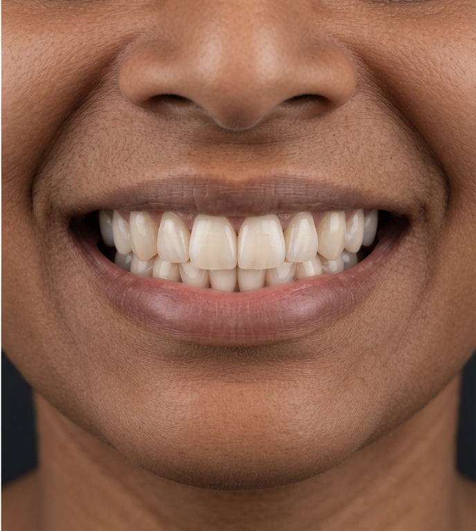 Smile makeover after treatment at Durga Dental Clinic